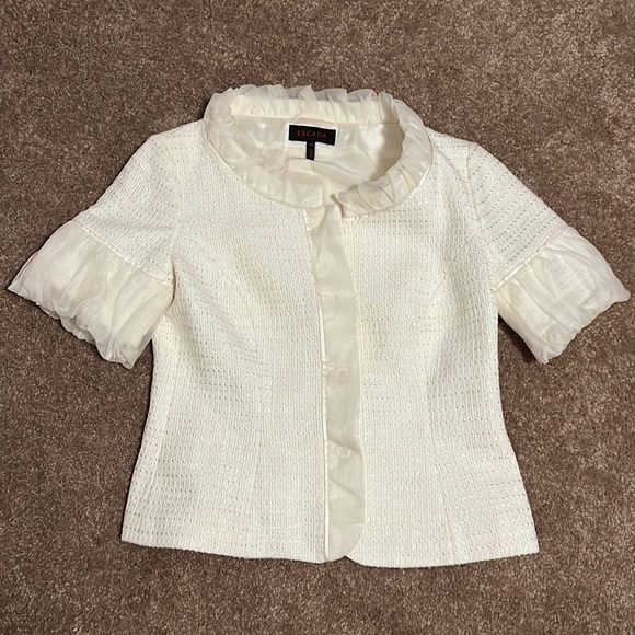 Escada cream coloured jacket / blazer - size 40 - Picture 1 of 6